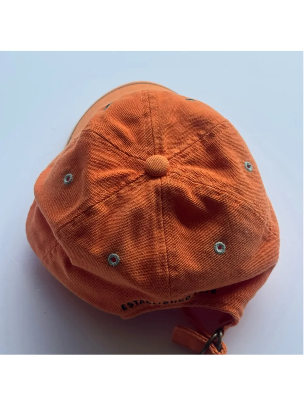 Vintage Banana Republic Original Orange Adjustable Baseball Cap Embroidered Logo